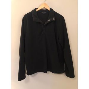 Banana Republic 1/4 Zip Button Fleece Pullover